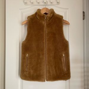 J.Crew Teddy Vest Camel